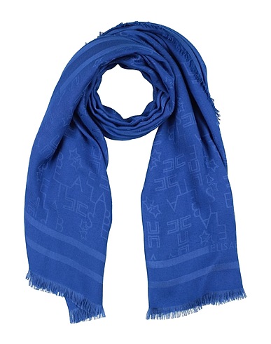 ELISABETTA FRANCHI Scarves and foulards Blue 50% Viscose, 50% Modal