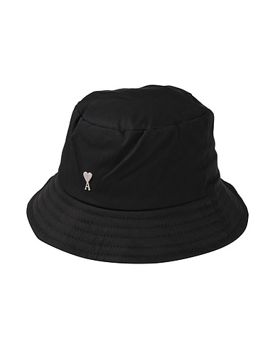 AMI ALEXANDRE MATTIUSSI Hat Black 70% Polyamide, 30% Cotton