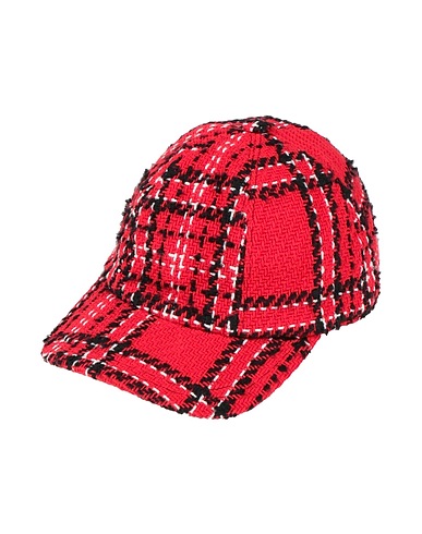 MSGM Mützen & Hüte Rot 68% Baumwolle, 24% Acryl, 8% Polyester