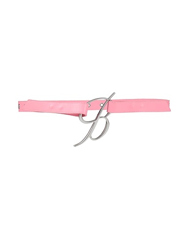 BLUMARINE Thin belt Pink 100% Cow leather, Zamak, Brass