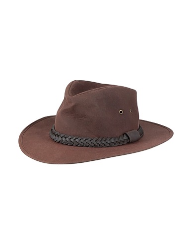 BARBOUR Mützen & Hüte Schokobraun 100% Baumwolle, Leder