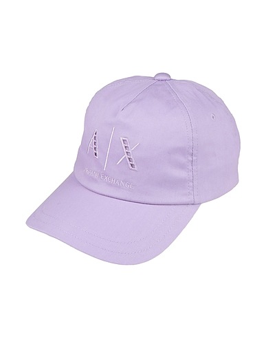 ARMANI EXCHANGE Hat Lilac 100% Cotton