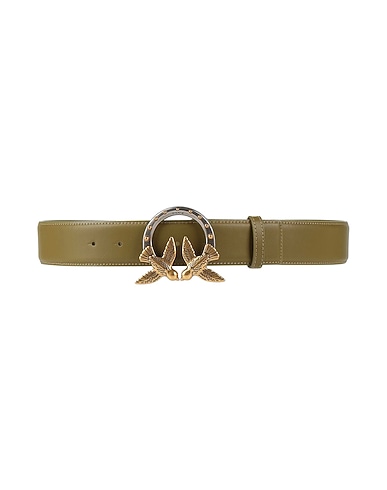 PINKO Regular belt Khaki Leather