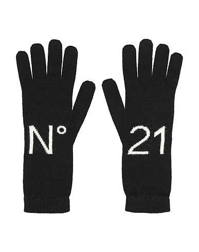 N°21 Gloves Black 50% Acrylic, 50% Wool