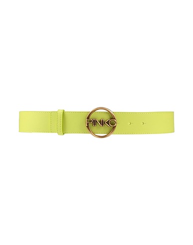 PINKO Cintura Regular Verde lime Pelle