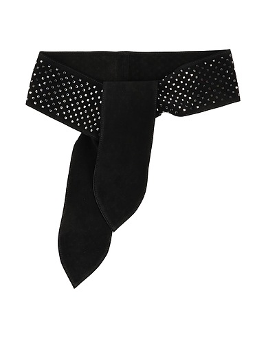 PINKO High-waist belt Black Leather