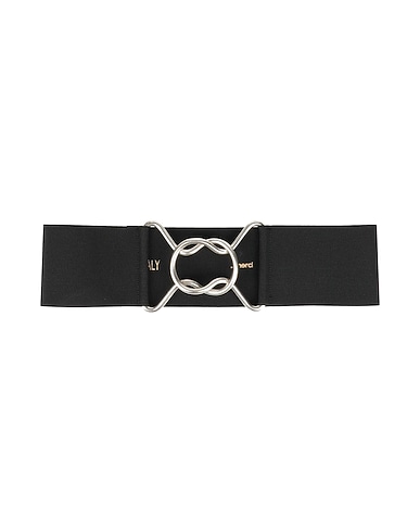 MERCI ITALIA High-waist belt Black Textile fibres