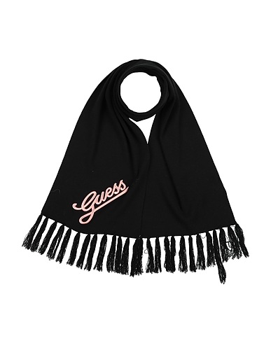 GUESS Scarves and foulards Black 46% Viscose, 28% Polyester, 26% Polyamide