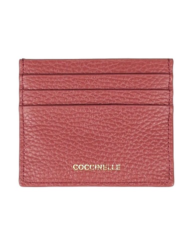 COCCINELLE Small Leather Goods Brick red Leather
