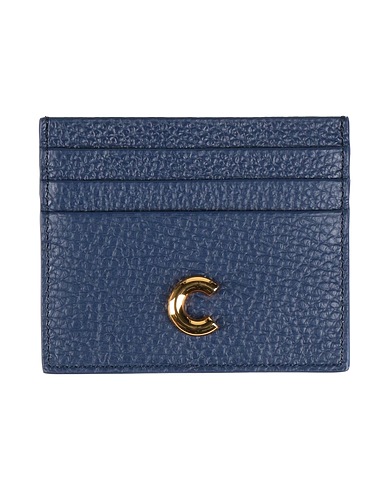 COCCINELLE Small Leather Goods Navy blue Leather