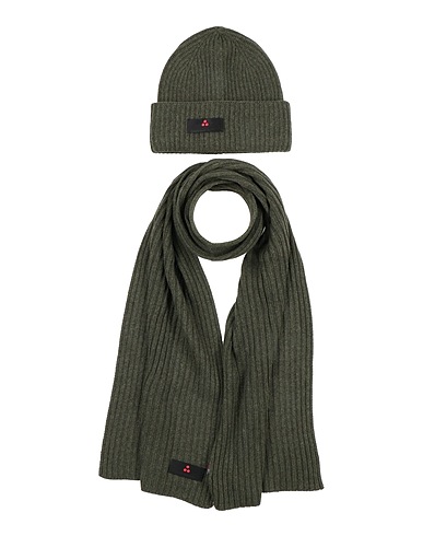 PEUTEREY Accessories sets Military green 35% Polyamide, 35% Viscose, 20% Wool, 10% Cashmere