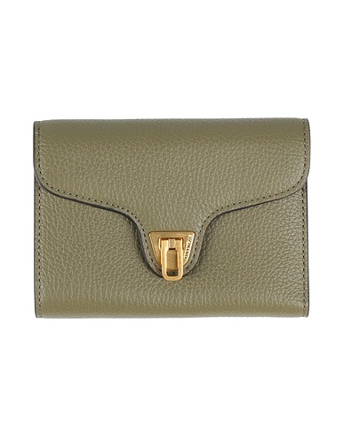 COCCINELLE Wallet Military green Leather