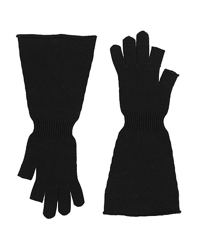 RICK OWENS Guanti Nero 100% Lana Vergine