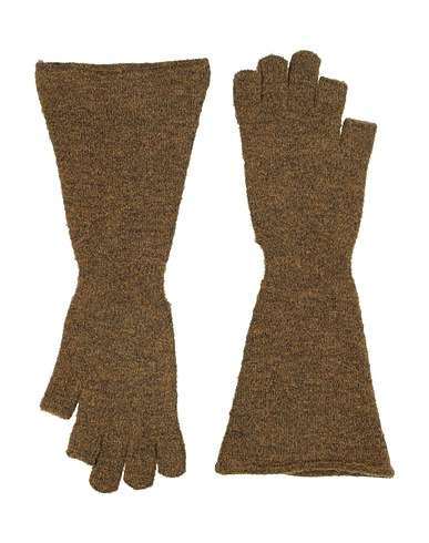 RICK OWENS Guanti Khaki 48% Lana di alpaca, 30% Poliammide, 20% Lana, 2% Elastan
