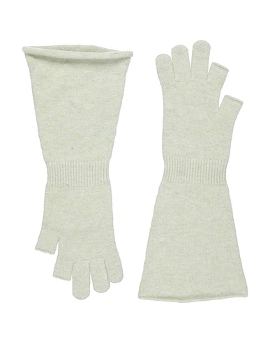 RICK OWENS Gloves Light green 48% Alpaca wool, 30% Polyamide, 20% Wool, 2% Elastane
