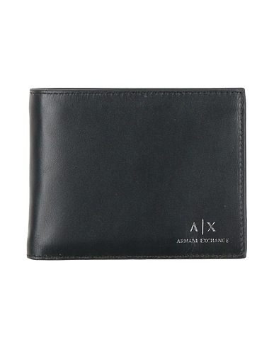 ARMANI EXCHANGE Brieftasche Schwarz Rindsleder