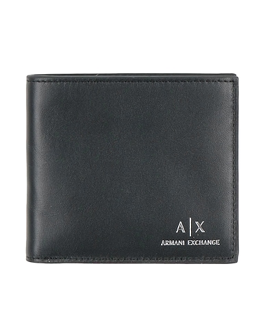 ARMANI EXCHANGE Wallet Black 100% Cow leather