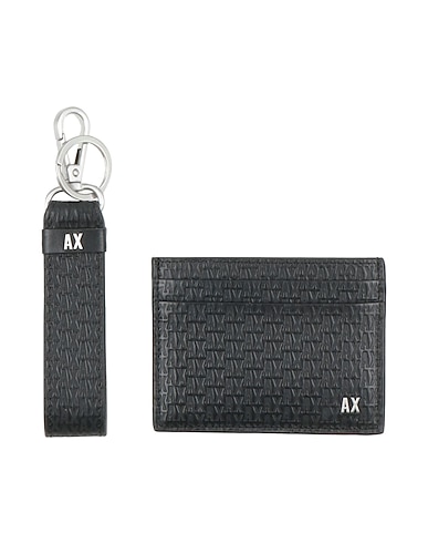 ARMANI EXCHANGE Kleinlederwaren Schwarz 100% Rindsleder, Zink