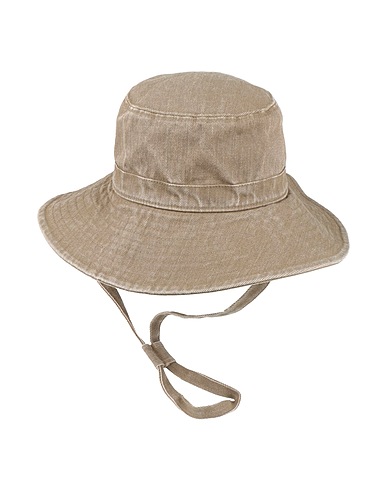 YVES SALOMON Hat Military green 100% Cotton