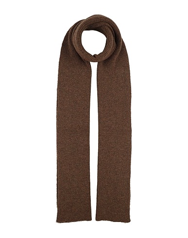 RICK OWENS Scarves and foulards Chocolate brown 48% Alpaca wool, 30% Polyamide, 20% Wool, 2% Elastane