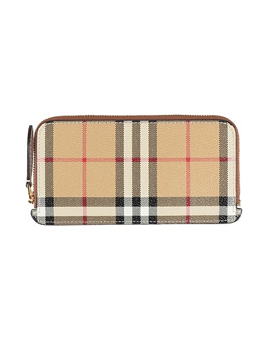 BURBERRY Wallet Beige 65% Polyester, 35% Cotton