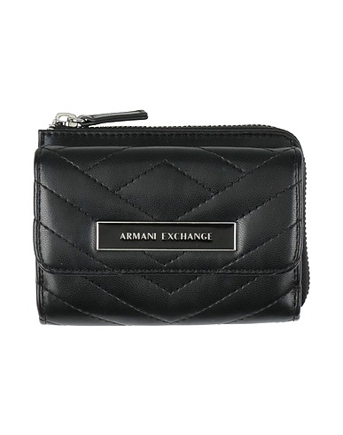 ARMANI EXCHANGE Wallet Black Textile fibres