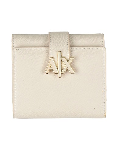 ARMANI EXCHANGE Brieftasche Cremeweiß Gewebefasern