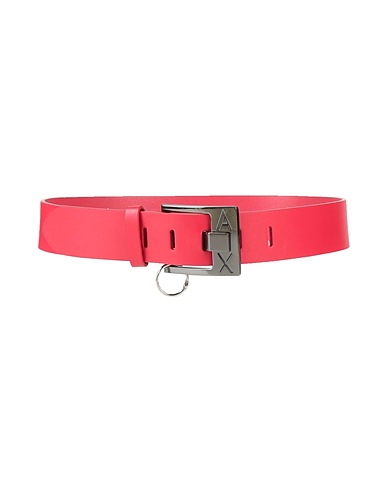 ARMANI EXCHANGE Belts Magenta 100% Leather