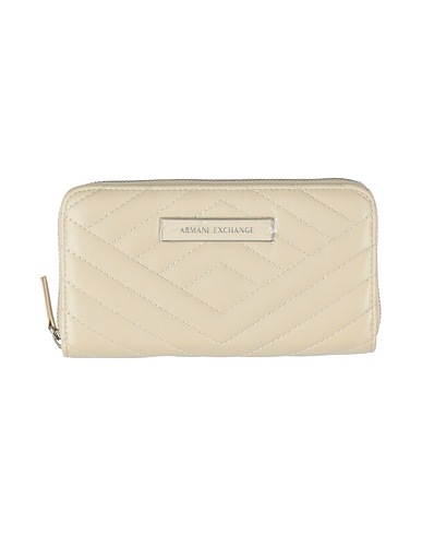 ARMANI EXCHANGE Wallet Beige Textile fibres