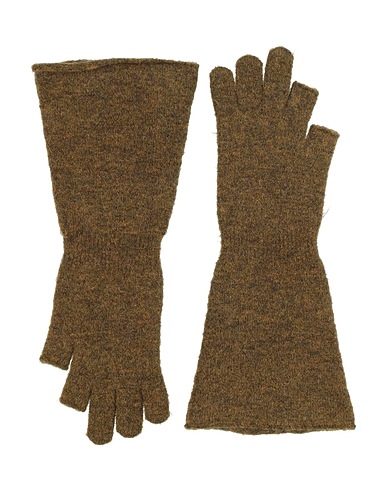 RICK OWENS Gloves Khaki 48% Alpaca wool, 30% Polyamide, 20% Wool, 2% Elastane