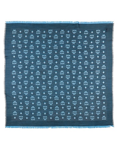 MCM Scarves and foulards Navy blue 67% Silk, 33% Wool