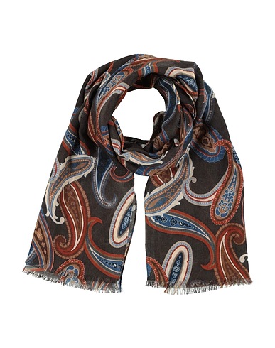 ROSI COLLECTION Scarves and foulards Dark brown 100% Wool