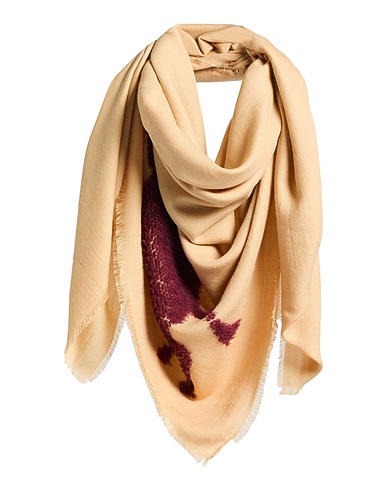 CHLOÉ Scarves and foulards Beige 75% Wool, 25% Silk