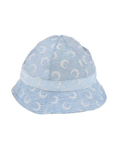 MARINE SERRE Hat Blue 100% Recycled cotton