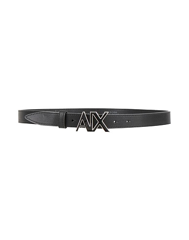 ARMANI EXCHANGE Regular belt Black 100% Polyester