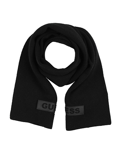 GUESS Scarves and foulards Black 46% Viscose, 28% Polyester, 26% Polyamide