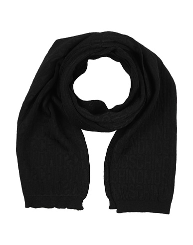 MOSCHINO Scarves and foulards COUTURE Black 50% Wool, 50% Viscose