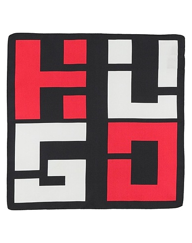 HUGO Schals und Foulards Schwarz 100% Seide