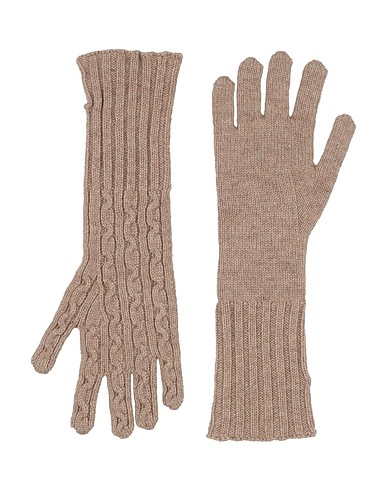 FABIANA FILIPPI Guanti Beige 100% Cachemire