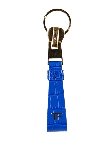 TOM FORD Key ring Blue Leather