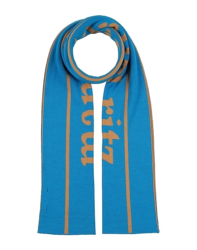 MANUEL RITZ Scarves and foulards Azure 50% Merino Wool, 50% Acrylic