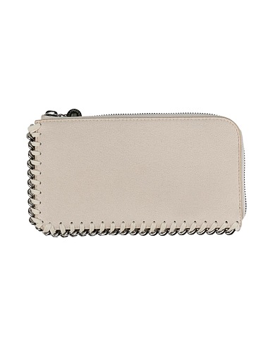 STELLA McCARTNEY Brieftasche Elfenbein Gewebefasern