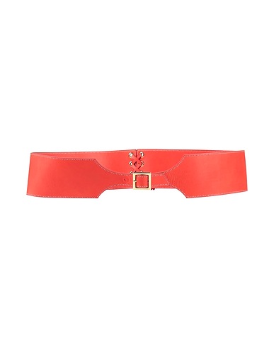 MISSONI High-waist belt Red Leather