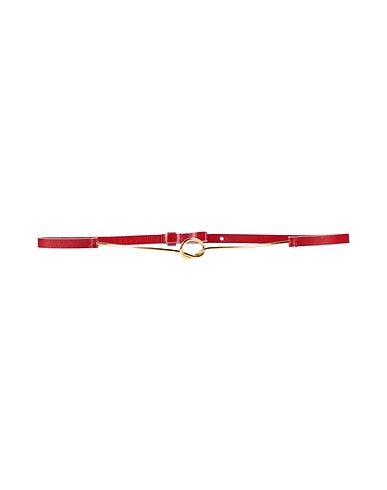 MARNI Thin belt Brick red Leather, Metal