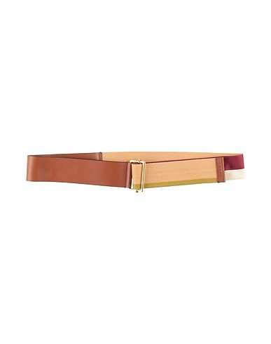 MARNI High-waist belt Brown 90% Cow leather, 10% Brass
