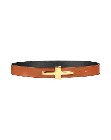 TOM FORD Regular belt Brown Leather