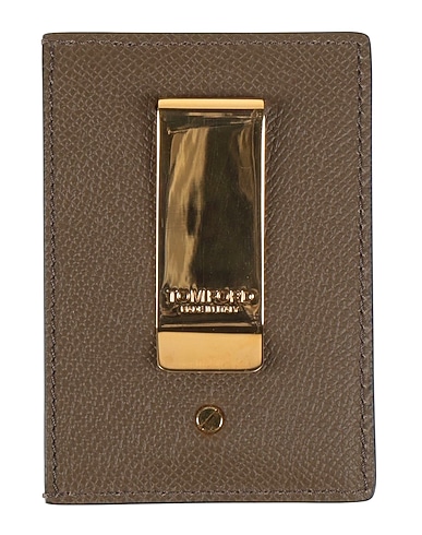TOM FORD Small Leather Goods Khaki Calfskin