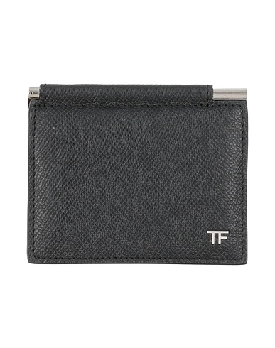 TOM FORD Small Leather Goods Black Calfskin, Ecobrass