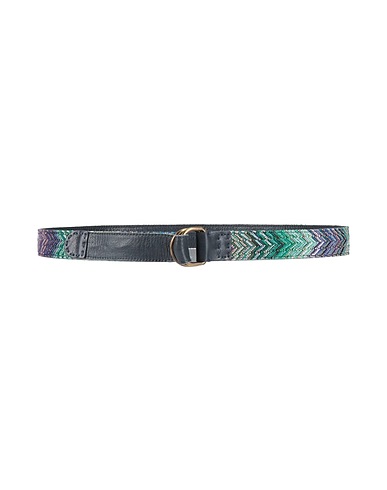 MISSONI Fabric belt Green Textile fibres