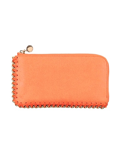 STELLA McCARTNEY Wallet Orange Textile fibers